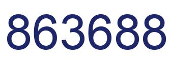 Número 863688 imagen azul