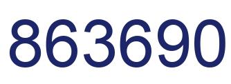 Número 863690 imagen azul