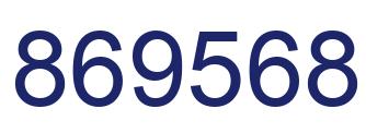 Number 869568 blue image