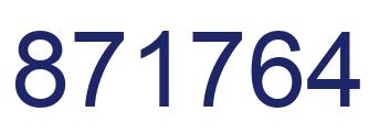 Número 871764 imagen azul