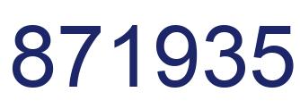 Número 871935 imagen azul