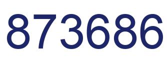 Número 873686 imagen azul