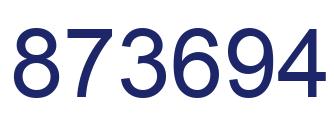 Número 873694 imagen azul
