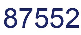 Número 87552 imagen azul