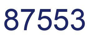 Número 87553 imagen azul