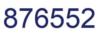 Number 876552 blue image