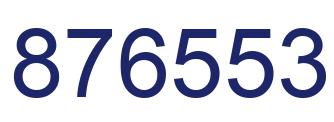 Number 876553 blue image