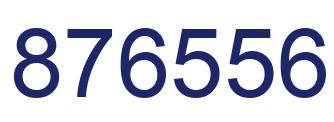 Number 876556 blue image