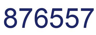 Number 876557 blue image