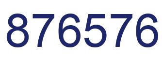 Number 876576 blue image