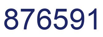 Number 876591 blue image
