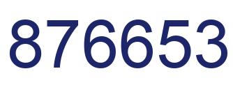 Número 876653 imagen azul