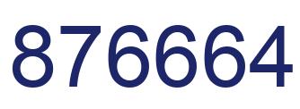 Número 876664 imagen azul