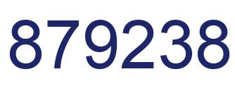 Number 879238 blue image