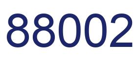Número 88002 imagen azul