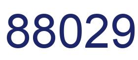 Number 88029 blue image
