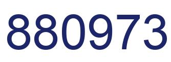Number 880973 blue image