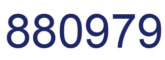 Number 880979 blue image