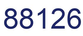 Number 88126 blue image