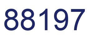 Number 88197 blue image