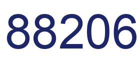 Number 88206 blue image