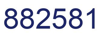 Number 882581 blue image