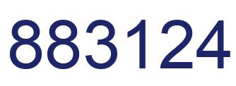Number 883124 blue image
