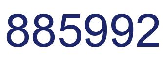 Number 885992 blue image