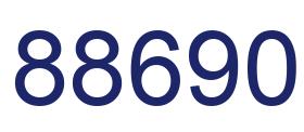 Number 88690 blue image