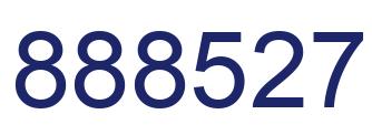 Number 888527 blue image