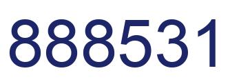 Number 888531 blue image