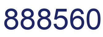 Número 888560 imagen azul