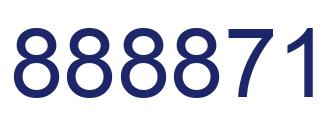 Number 888871 blue image