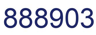 Number 888903 blue image