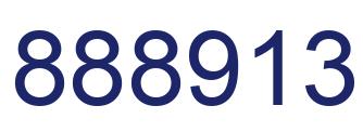 Number 888913 blue image