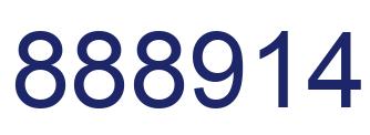 Number 888914 blue image