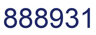 Number 888931 blue image
