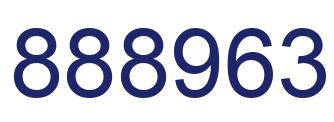 Number 888963 blue image