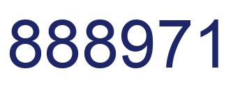 Number 888971 blue image