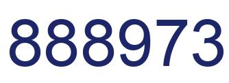 Number 888973 blue image