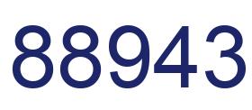Número 88943 imagen azul