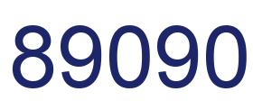 Number 89090 blue image