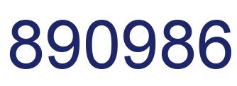 Número 890986 imagen azul