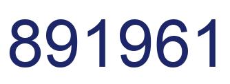 Número 891961 imagen azul