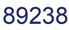 Número 89238 imagen azul