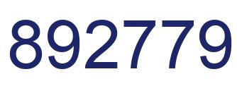 Número 892779 imagen azul