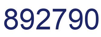 Número 892790 imagen azul
