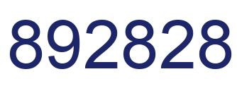 Number 892828 blue image