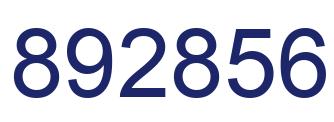 Number 892856 blue image