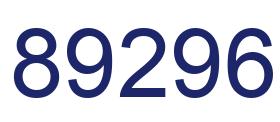 Número 89296 imagen azul